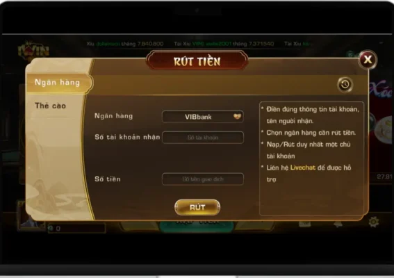 Giới thiệu về rút tiền IWIN